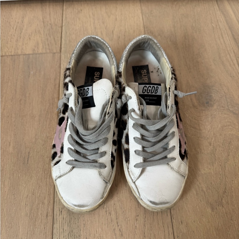 Golden Goose Leopard Star Sneakers - Picture 2 of 8